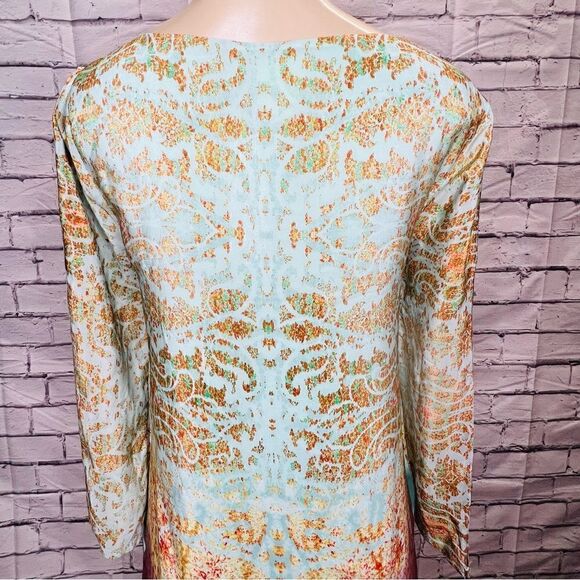 Maeve Anthropologie Cleome Shift Ombre Boho Dress with pockets size small - Picture 4 of 11